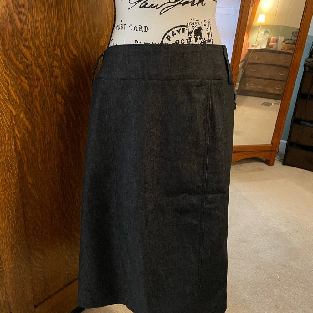 Dress Barn Black Jean Pencil Skirt size 18